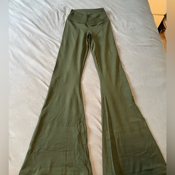 aerie Pants - Aerie Olive Green Flare Leggings